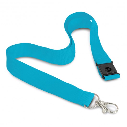 3D Logo Lanyards light blue